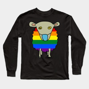 Anti-Mask Mask-Wearing Sheep LGBT Pride Long Sleeve T-Shirt